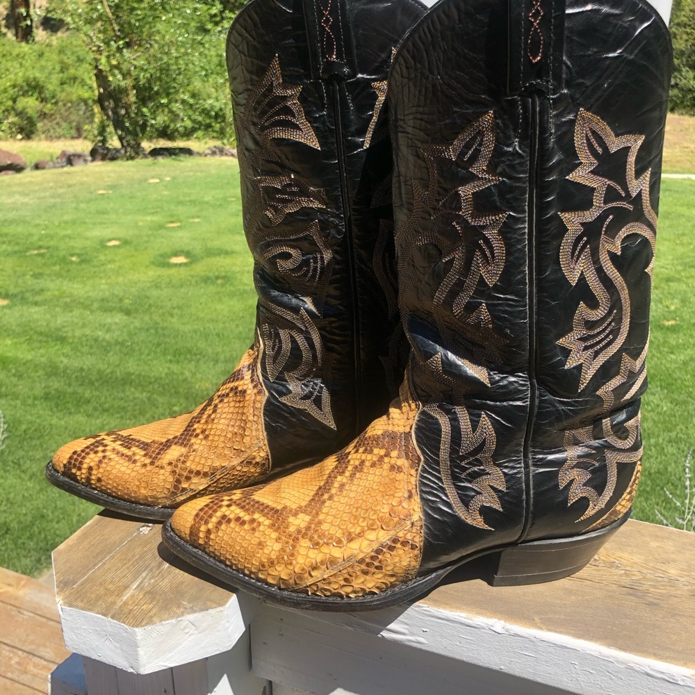 Rare Tony Lama Traid Boa Constrictor 10D